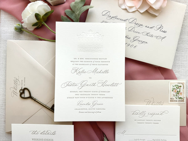 The Grove Suite - Letterpress Wedding Invitations