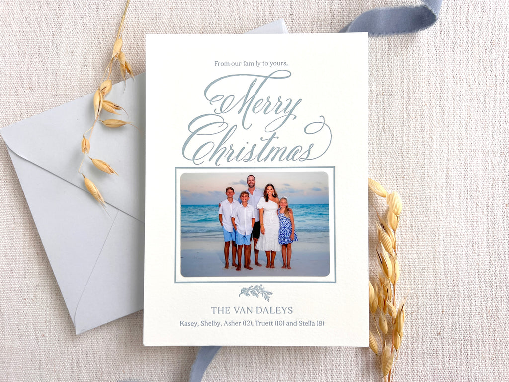 Coastal Christmas - Letterpress Holiday Cards