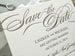 The Begonia - Letterpress Save the Dates