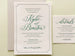 The Kylie Suite - SAMPLE Letterpress Wedding Invitation