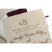 The Cranberry Suite - SAMPLE Letterpress Wedding Invitation