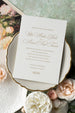 The Azalea Suite - SAMPLE Letterpress Wedding Invitation - Dinglewood Design & Pressletterpress