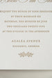 The Azalea Suite - Letterpress Wedding Invitations - Dinglewood Design & Pressletterpress