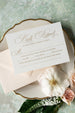 The Azalea Suite - SAMPLE Letterpress Wedding Invitation - Dinglewood Design & Pressletterpress