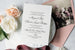 The Peachtree Suite - SAMPLE Letterpress Wedding Invitation - Dinglewood Design & Pressletterpress