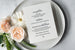 The Peachtree Suite - SAMPLE Letterpress Wedding Invitation - Dinglewood Design & Pressletterpress