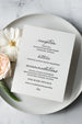 The Peachtree Suite - SAMPLE Letterpress Wedding Invitation - Dinglewood Design & Pressletterpress