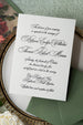 The Highlands Suite - SAMPLE Letterpress Wedding Invitation - Dinglewood Design & Pressletterpress