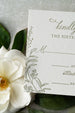 The Fern Suite - SAMPLE Letterpress Wedding Invitation - Dinglewood Design & Pressletterpress