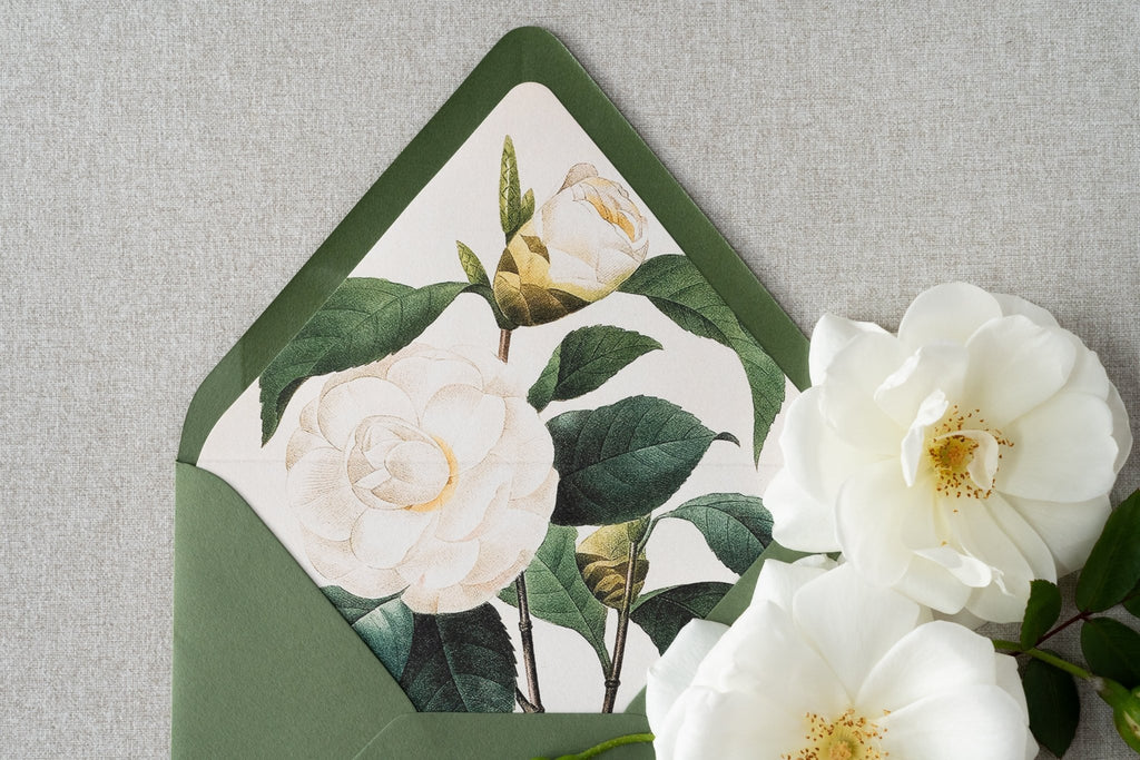 The Columbus Suite - SAMPLE Letterpress Wedding Invitation - Dinglewood Design & Pressletterpress