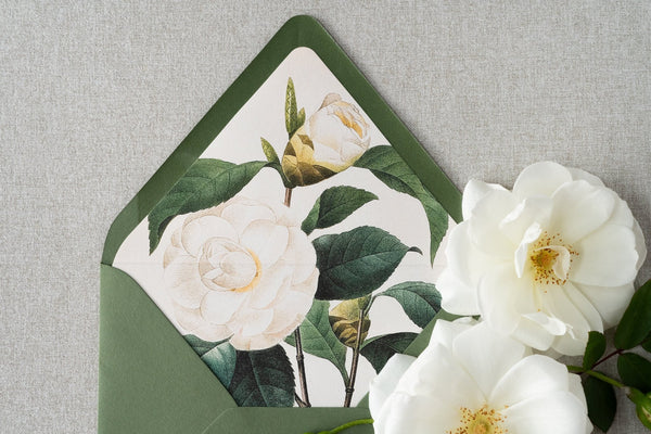 The Columbus Suite - SAMPLE Letterpress Wedding Invitation - Dinglewood Design & Pressletterpress