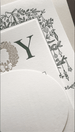 Vintage Seasons Greetings Garland - Letterpress Holiday Cards - Dinglewood Design & Pressletterpress