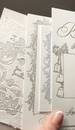 Vintage Seasons Greetings Garland - Letterpress Holiday Cards - Dinglewood Design & Pressletterpress