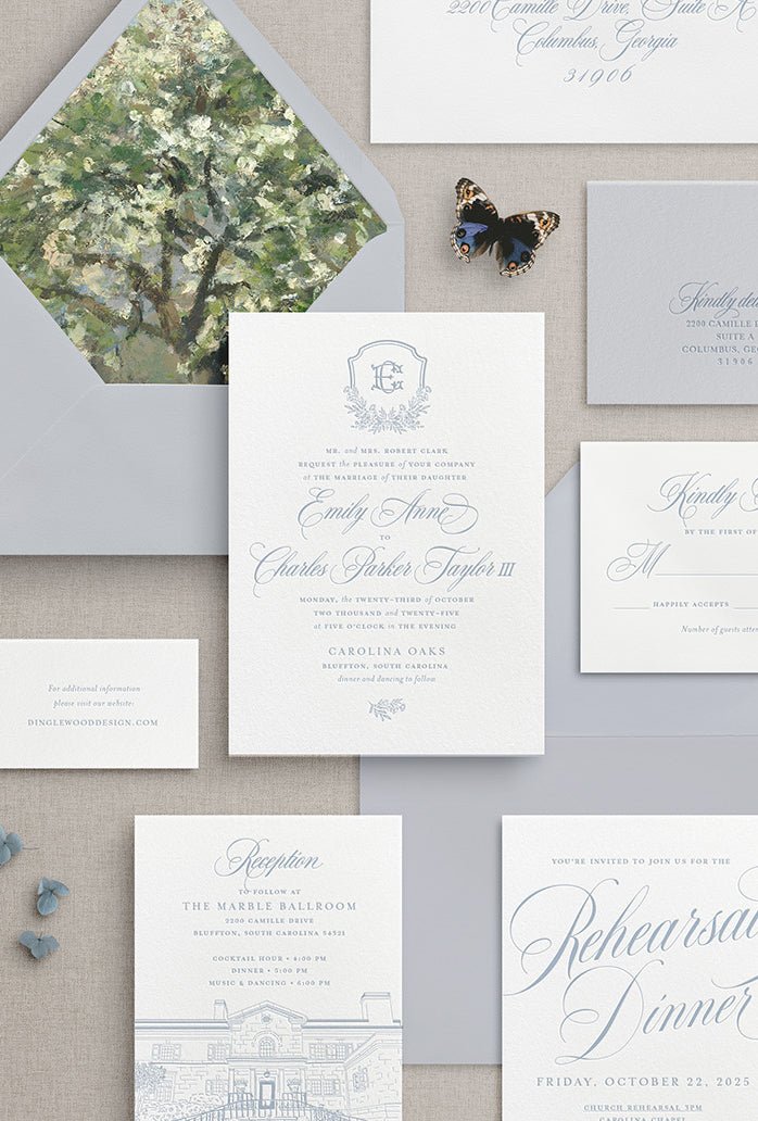 Wedding Invitation Design Retainer - Dinglewood Design & Pressletterpress