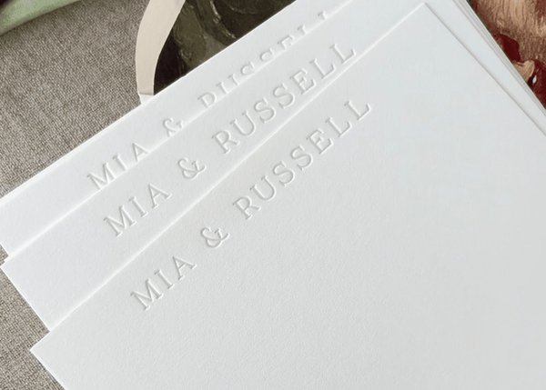 Chic Mia - Letterpress Stationery - Dinglewood Design & Pressletterpress