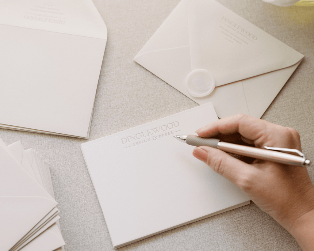 Company Logo Branding - Letterpress Business Stationery - Dinglewood Design & Pressletterpress