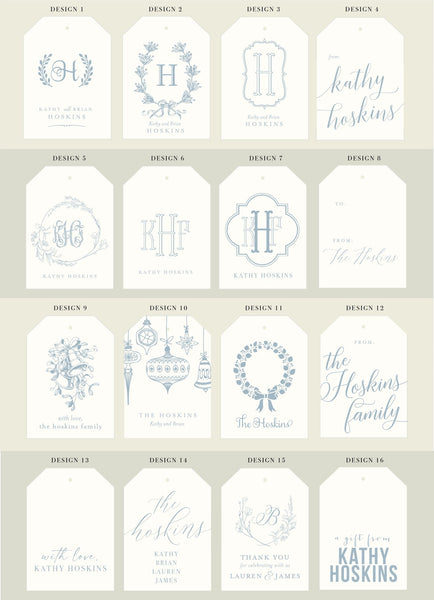 Azalea Tags Azalea - Letterpress Wedding Favor Tags – Dinglewood Design & Press