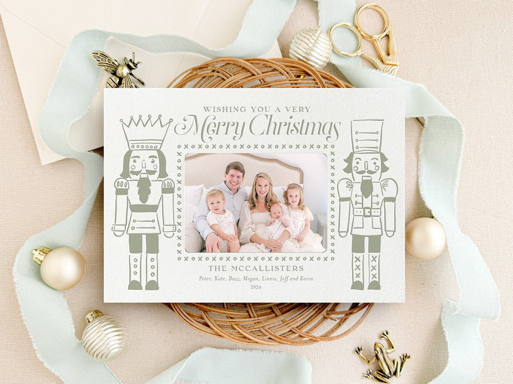 Nutcracker Horizontal - Letterpress Holiday Cards - Dinglewood Design & Pressletterpress