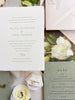 The Eliza Suite - SAMPLE Letterpress Wedding Invitation