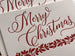 Holly Wreath - Letterpress Holiday Cards