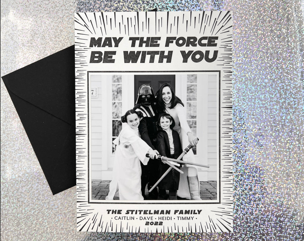 The Force - Letterpress Holiday Cards