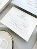 The Mountain Suite - SAMPLE Letterpress Wedding Invitation - Dinglewood Design & Pressletterpress