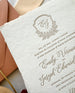 The Carolina Suite - SAMPLE Letterpress Wedding Invitation - Dinglewood Design & Pressletterpress