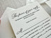 The Baroque Suite - SAMPLE Letterpress Wedding Invitation