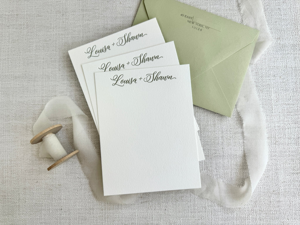 Louisa - Letterpress Stationery - Dinglewood Design & Pressletterpress