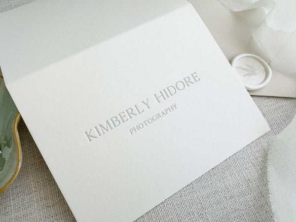 Small Business - Letterpress Folded Stationery - Dinglewood Design & Pressletterpress