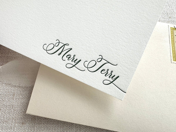 Mary - Letterpress Stationery - Dinglewood Design & Pressletterpress