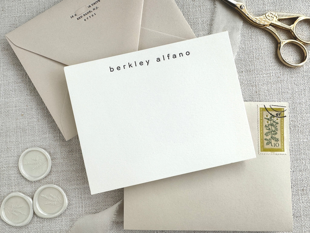 Berkley - Letterpress Stationery - Dinglewood Design & Pressletterpress