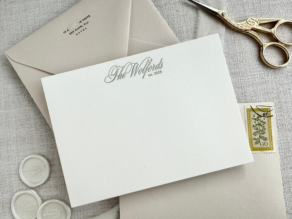 Wolford - Letterpress Stationery - Dinglewood Design & Pressletterpress