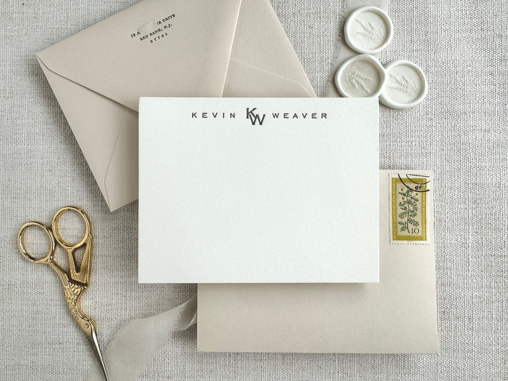 Kevin KW - Letterpress Stationery - Dinglewood Design & Pressletterpress