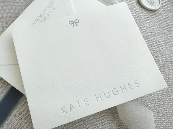 Chic Bow - Letterpress Stationery - Dinglewood Design & Pressletterpress