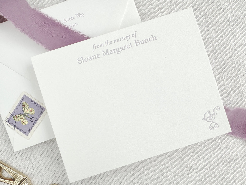 Sloane - Letterpress Stationery - Dinglewood Design & Pressletterpress