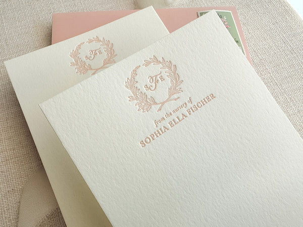 Sophia - Letterpress Stationery - Dinglewood Design & Pressletterpress