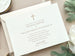 Christian Cross - Letterpress Baptism Invitation - Dinglewood Design & Pressletterpress