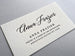 Frazier - Letterpress Business Cards - Dinglewood Design & Pressletterpress