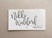 Nikki - Letterpress Business Cards - Dinglewood Design & Pressletterpress