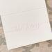 just married - Letterpress Folded Stationery