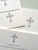 Christian Cross - Letterpress Baptism Invitation - Dinglewood Design & Pressletterpress