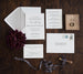 The Lily Suite - SAMPLE Letterpress Wedding Invitation - Dinglewood Design & Pressletterpress