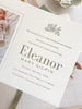 Eleanor - Letterpress Birth Announcements