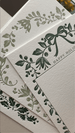 Vintage Seasons Greetings Garland - Letterpress Holiday Cards - Dinglewood Design & Pressletterpress