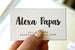 Alexa - Letterpress Business Cards - Dinglewood Design & Pressletterpress