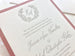 The Hamilton Suite - SAMPLE Letterpress Wedding Invitation - Dinglewood Design & Pressletterpress