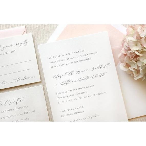 The Rivercrest Suite - Letterpress Wedding Invitations - Dinglewood Design & Pressletterpress