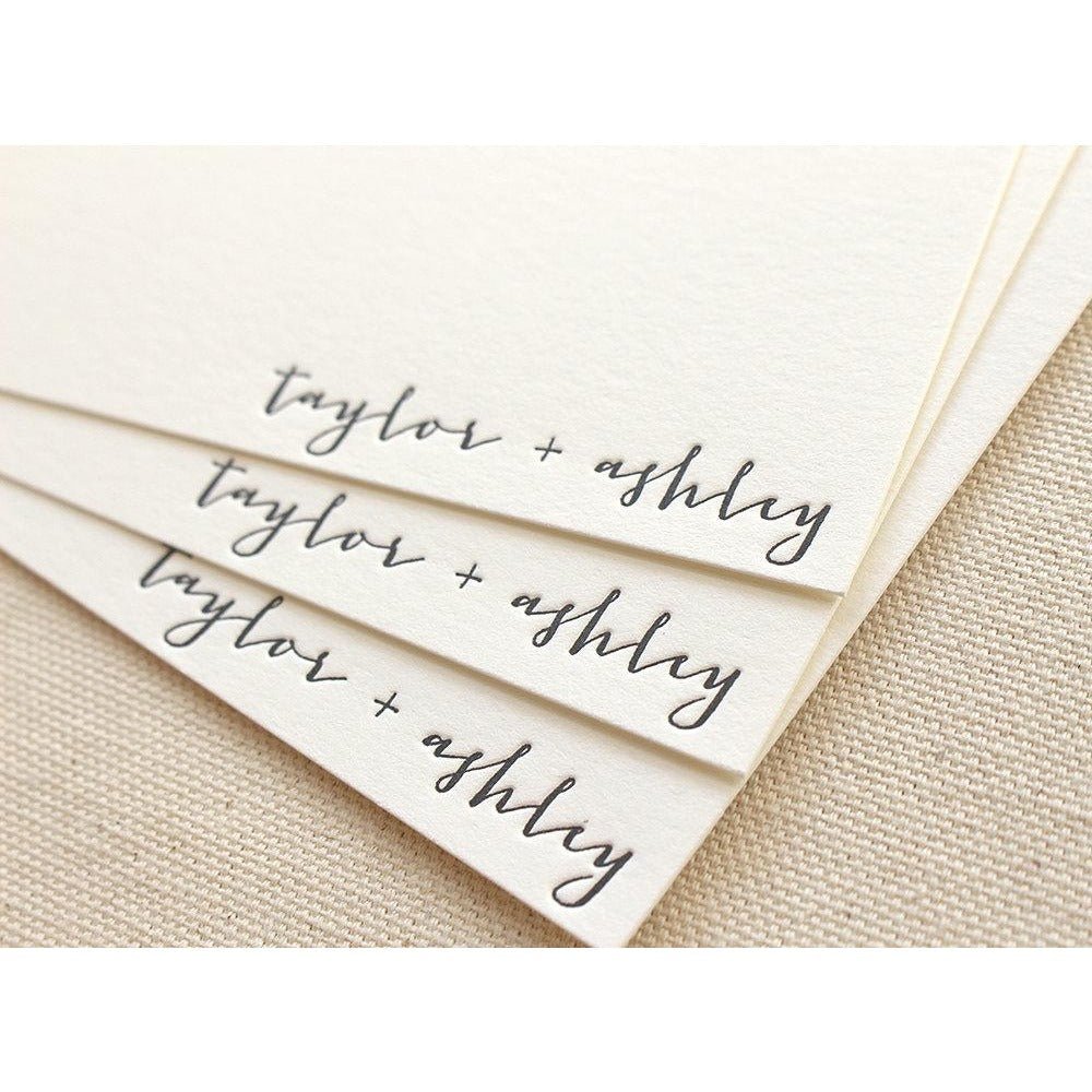 Ashley - Letterpress Stationery - Dinglewood Design & Pressletterpress