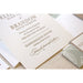 The Spearmint Blossom Suite - Letterpress Wedding Invitations - Dinglewood Design & Pressletterpress